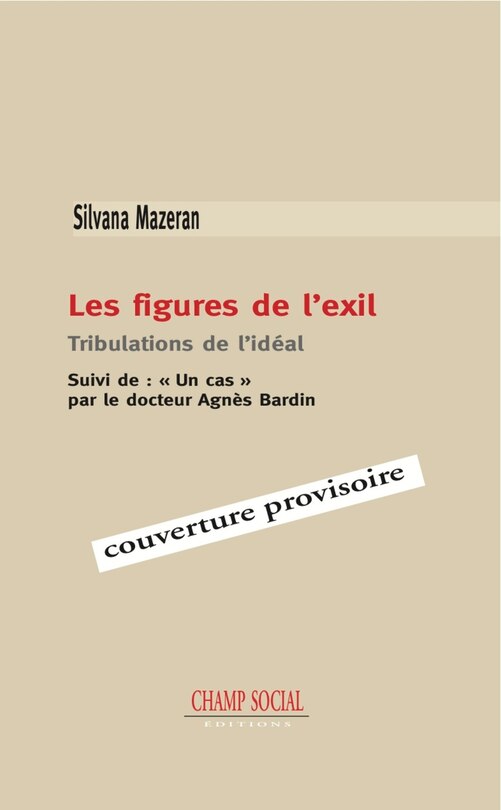 Front cover_Les figures de l'exil