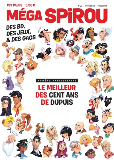 Front cover_Méga Spirou, hors-série, n°29. Le meilleur des cent ans de Dupuis : numéro anniversaire