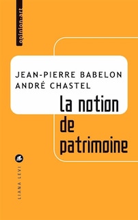 Couverture_La notion de patrimoine