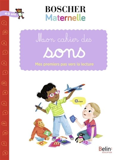 Front cover_Mon cahier des sons : mes premiers pas vers la lecture : 4-5 ans
