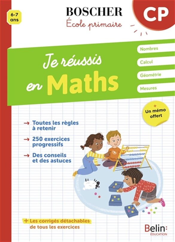 Front cover_Je réussis en maths, CP, 6-7 ans