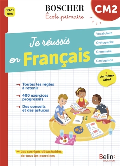 Couverture_Je réussis en français, CM2, 10-11 ans