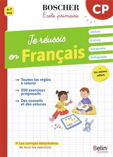 Front cover_Je réussis en français, CP, 6-7 ans