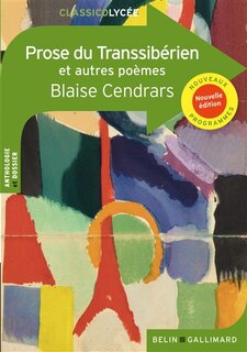 Couverture_Prose du Transsibérien : et autres poèmes : nouveaux programmes