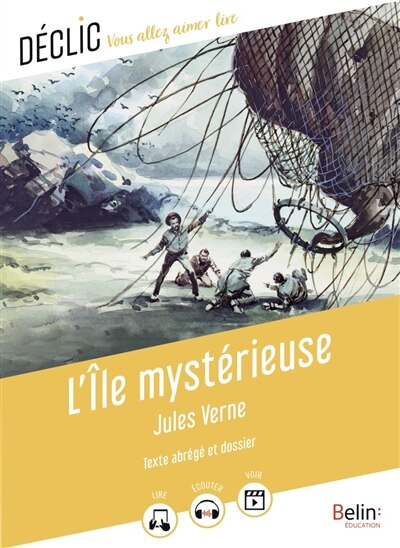 Front cover_L'île mystérieuse : texte abrégé et dossier