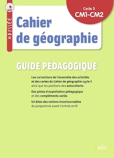 Front cover_Cahier de géographie, CM1, CM2,  cycle 3