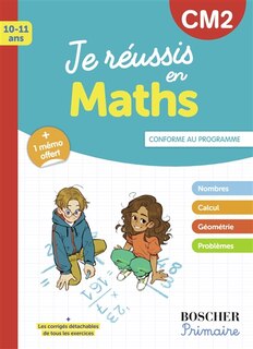 Front cover_Je réussis en maths, CM2, 10-11 ans : conforme au programme