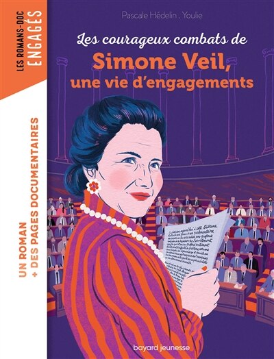 Couverture_Les courageux combats de Simone Veil, une vie d'engagements