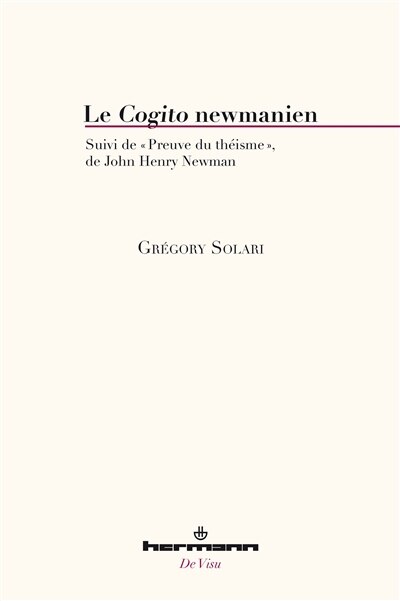 Front cover_Le cogito newmanien ; Preuve du théisme