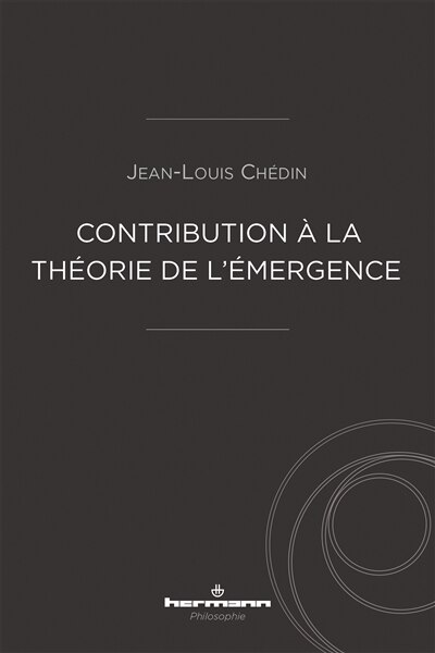 Front cover_Contribution à la théorie de l'émergence