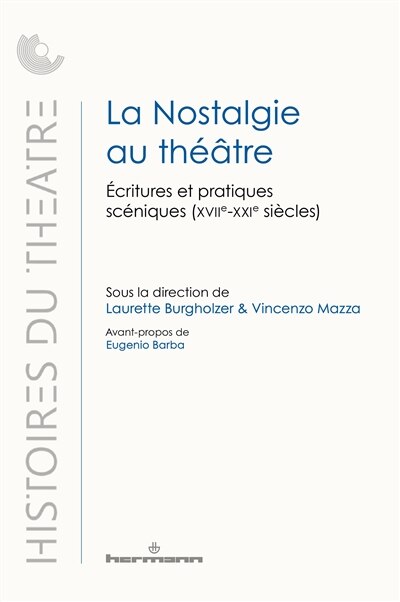 Front cover_La nostalgie au théâtre