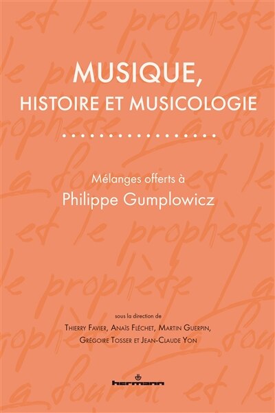 Front cover_Musique, histoire et musicologie