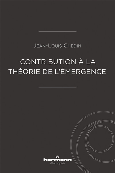 Front cover_Contribution à la théorie de l'émergence