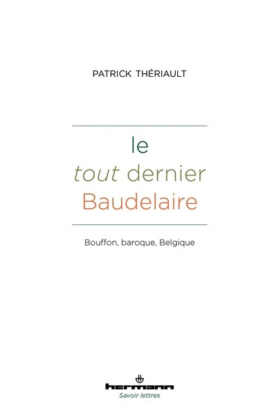 Front cover_Le tout dernier Baudelaire