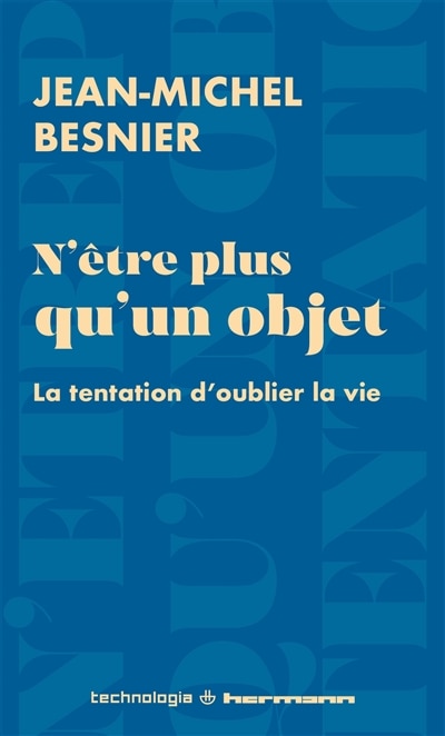 Couverture_N'être plus qu'un objet