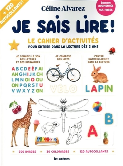 Front cover_Je sais lire ! : le cahier d'activités pour entrer dans la lecture dès 3 ans