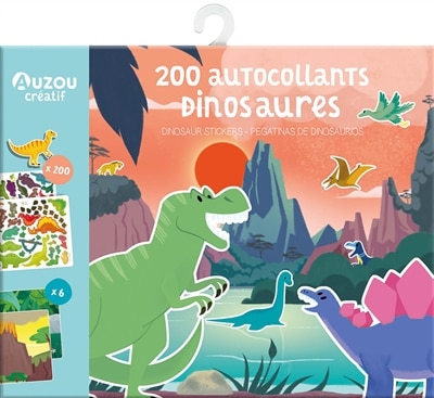 Front cover_200 autocollants dinosaures