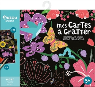 Cartes à gratter - fleurs