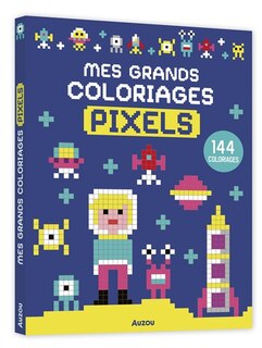 Front cover_Mes grands coloriages pixels
