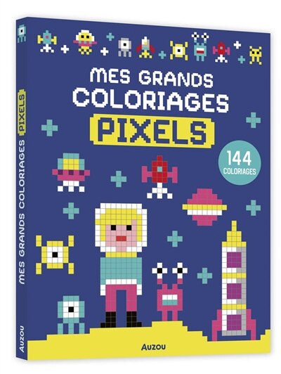 Front cover_Mes grands coloriages pixels