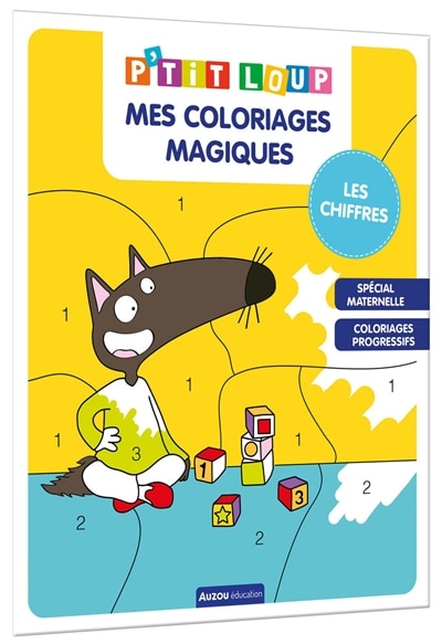 Front cover_P'tit Loup : mes coloriages magiques : les chiffres