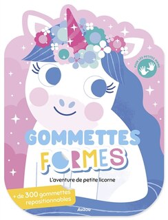 Front cover_L'aventure de petite licorne : gommettes formes