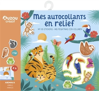 Couverture_Mes autocollants en volume: Animaux