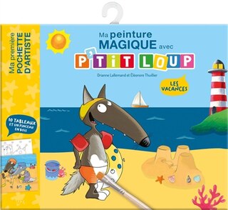 Couverture_Les vacances : ma première peinture magique avec P'tit Loup