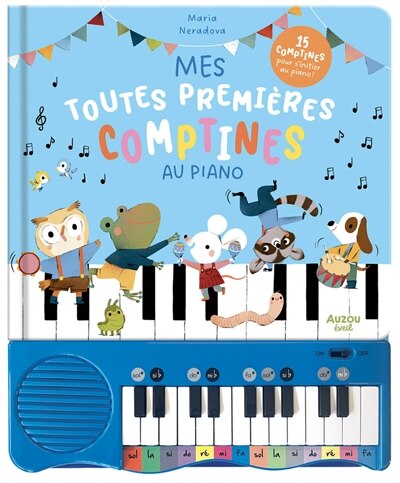Front cover_Mes toutes premières comptines au piano : 15 comptines pour s'initier au piano