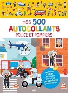 Couverture_Mes 500 autocollants police et pompiers