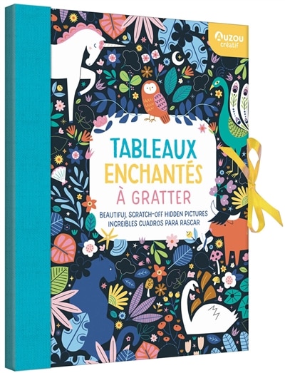 Front cover_Tableaux enchantés à gratter = Beautiful scratch-off hidden pictures = Increibles cuadros para rascar