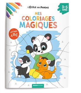 Couverture_L'école des pandas : mes coloriages magiques : les lettres