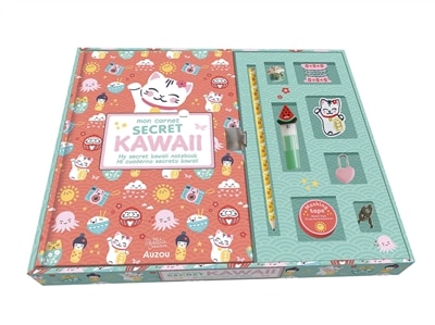 Couverture_Mon carnet secret kawaii = My secret kawaii notebook = Mi cuaderno secreto kawaii