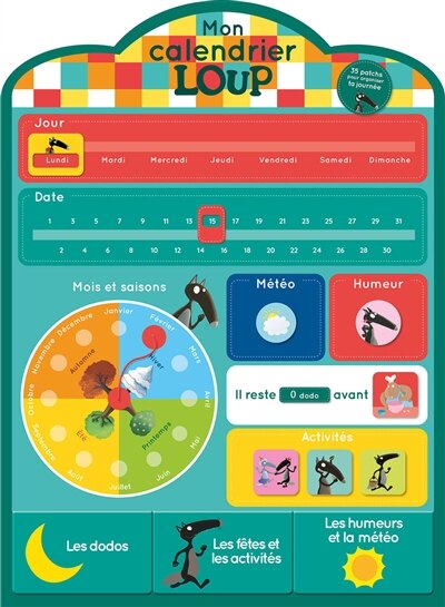 Front cover_Mon calendrier en tissu Loup