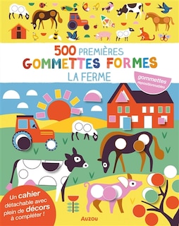 Front cover_500 premières gommettes formes - ferme