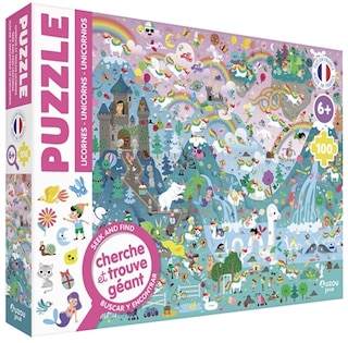 Couverture_Puzzle cherche et trouve : licornes
