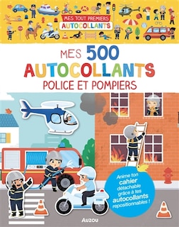 Front cover_Mes 500 autocollants police et pompiers