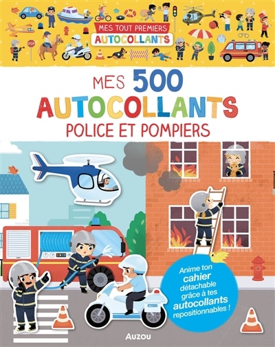 Front cover_Mes 500 autocollants police et pompiers