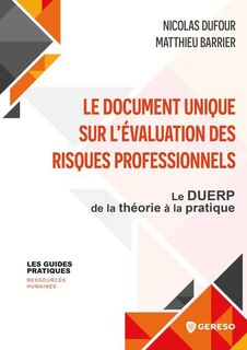 Front cover_Le document unique sur l'évaluation des risques professionnels