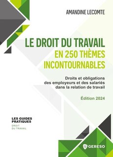 Couverture_Le droit du travail en 250 thèmes incontournables : droits et obligations des employeurs et des salariés dans la relation de travail