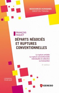 Front cover_Départs négociés et ruptures conventionnelles