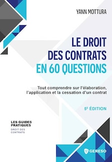 Front cover_Le droit des contrats en 60 questions