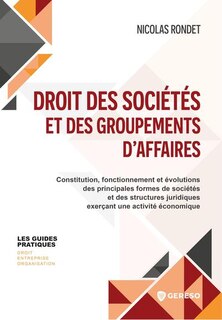Couverture_Droit des sociétés et des groupements d'affaires