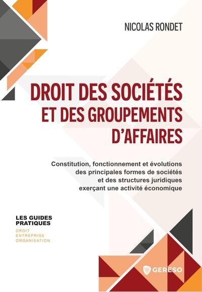 Couverture_Droit des sociétés et des groupements d'affaires