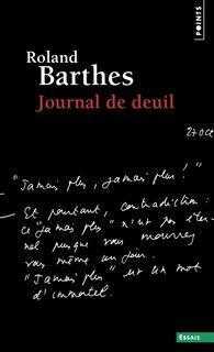 Front cover_Journal de deuil : 26 octobre 1977-15 septembre 1979