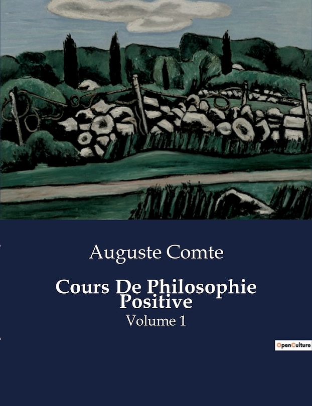 Front cover_Cours De Philosophie Positive