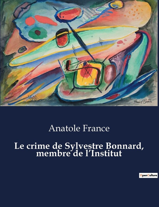 Front cover_Le crime de Sylvestre Bonnard, membre de l'Institut