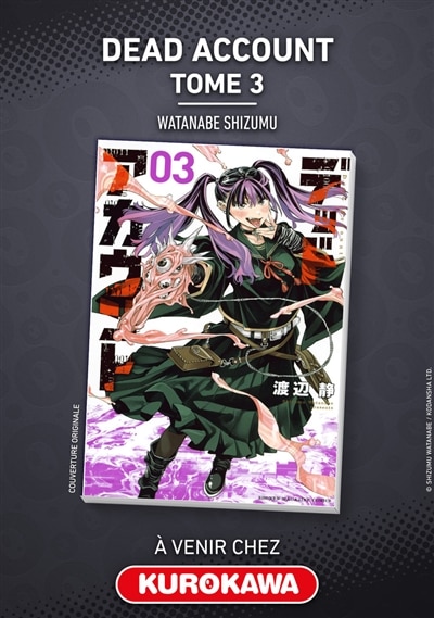 Couverture_Dead account - tome 3 version française