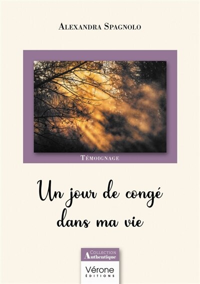 Front cover_Un jour de congé dans ma vie