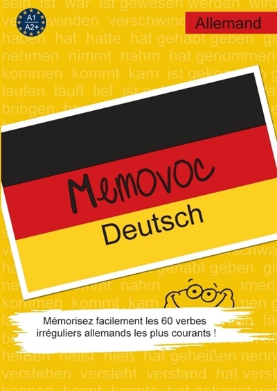 Couverture_Memovoc Deutsch : Mémorisez facilement les 60 verbes irréguliers allemands les plus utilisés !
